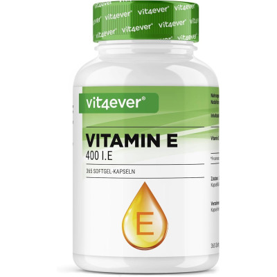 Витамин Е 400 I.E. (D-alpha Tocopherol) - 365 капсули