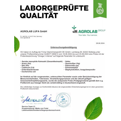 Омега-3 Интенсо 300mg DHA / 400mg EPA - 120 капсули