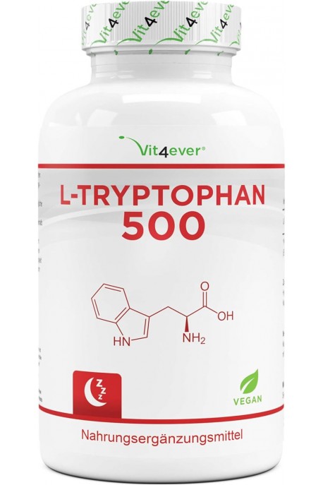 Л-Триптофан 500mg - 240 капсули | Vit4ever - Германия