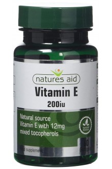 Витамин Е (натурален) със смесени токофероли, 200 iu - 60 капсули