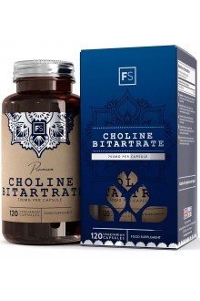 Холин битартрат 700mg - 120 капсули | Focus Supplements - UK