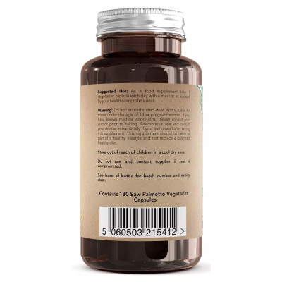 Сао палмето екстракт и цинк - 180 капсули | Focus Supplements UK