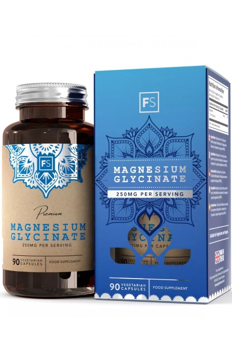 Магнезий бисглицинат 125mg - 90 капсули | Focus Supplements - Великобритания