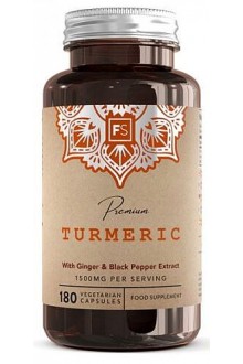 Куркума с джинджифил и пиперин - 180 капсули | Focus Supplements - UK