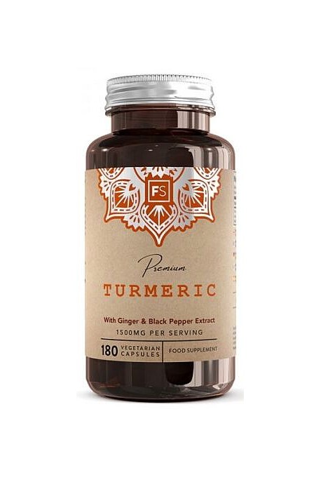 Куркума с джинджифил и пиперин - 180 капсули | Focus Supplements - UK
