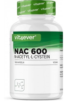 NAC (N-Acetyl-L-Cystein) 600mg - 180 капсули | Vit4ever - Германия
