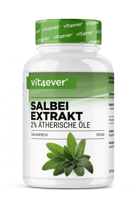 Салвия (Градински чай) 600 mg - 240 капсули