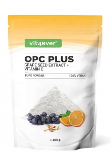 Екстракт от гроздови семки OPC + витамин C на прах, 300gr | Vit4ever - Германия