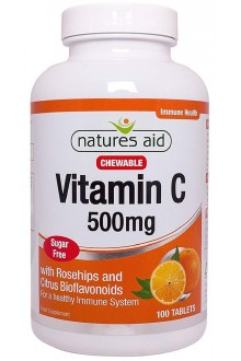 Витамин C, 500 мг - 100 бр смучещи таблетки