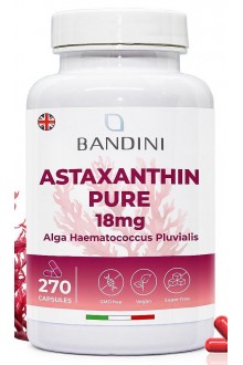 Астаксантин 18mg - 270 капсули | Bandini Pharma - Италия
