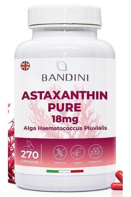 Астаксантин 18mg - 270 капсули | Bandini Pharma - Италия