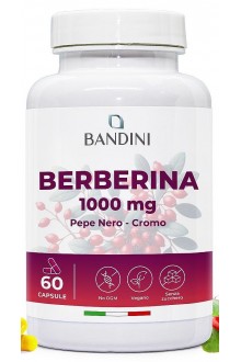 Берберин 1000mg с хром и пиперин - 60 капсули | Bandini Pharma - Италия