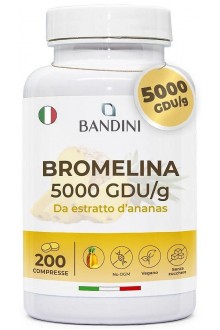 Бромелаин 500mg (5000 GDU/g) - 200 таблетки | Bandini Pharma - Италия