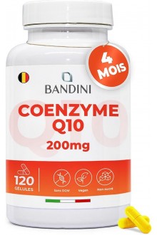 Коензим Q10 200mg - 120 капсули | Bandini Pharma - Италия