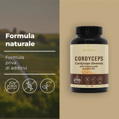 Кордицепс 650mg - 270 капсули | Bandini Pharma - Италия