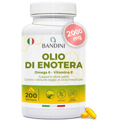 Масло от вечерна иглика 500mg - 200 меки капсули | Bandini Pharma - Италия