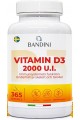 Витамин Д3 2000IU - 365 меки капсули | Bandini Pharma - Италия