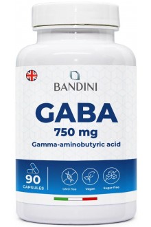 ГАБА (GABA) 375 mg - 90 капсули | Bandini Pharma - Италия