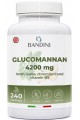 Глюкоманан 1400mg с инулин, хром и витамин В3 - 240 капсули | Bandini Pharma - Италия
