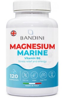 Морски магнезий 200mg с витамин B6 - 120 капсули | Bandini Pharma - Италия
