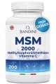 MSM 1000mg с витамин C - 200 таблетки | Bandini Pharma - Италия