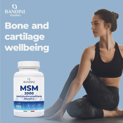 MSM 1000mg с витамин C - 365 таблетки | Bandini Pharma - Италия