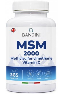 MSM 1000mg с витамин C - 365 таблетки | Bandini Pharma - Италия