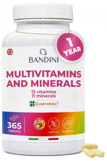 Комплекс мултивитамини и минерали - 365 таблетки | Bandini Pharma - Италия