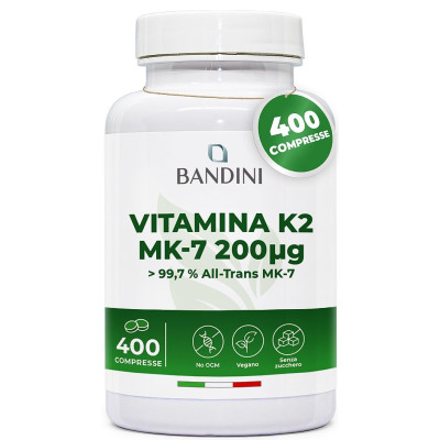 Витамин К2 (МК-7) 200mcg - 400 таблетки Bandini Pharma