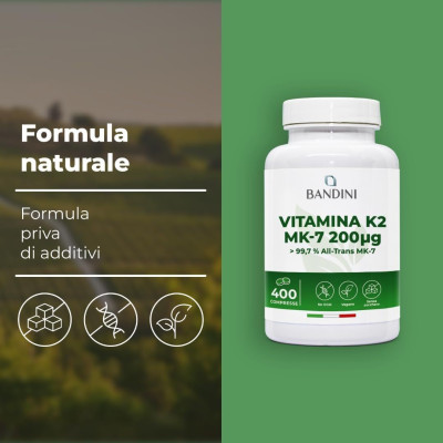 Витамин К2 (МК-7) 200mcg - 400 таблетки Bandini Pharma