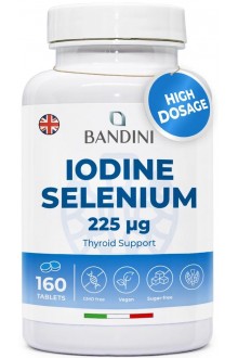 Йод + Селен (225mcg/100mcg) - 160 таблетки | Bandini Pharma - Италия