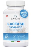 Лактаза ензим 15,000 FCC - 80 таблетки | Bandini Pharma - Италия