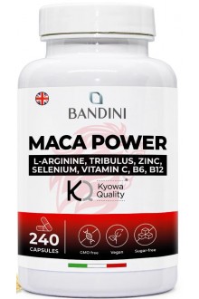 Мака комплекс с трибулус, цинк и л-аргинин - 240 капсули | Bandini Pharma - Италия