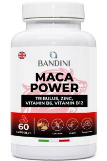Мака комплекс с трибулус, цинк и л-аргинин - 60 капсули | Bandini Pharma - Италия