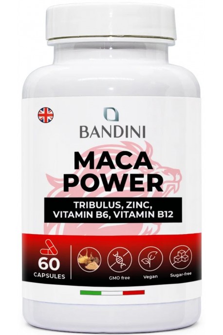 Мака комплекс с трибулус, цинк и л-аргинин - 60 капсули | Bandini Pharma - Италия