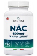 N-ацетил L-цистеин (NAC) 800mg - 220 капсули | Bandini Pharma - Италия