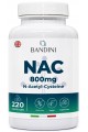 N-ацетил L-цистеин (NAC) 800mg - 220 капсули | Bandini Pharma - Италия