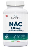 NAC (N-Acetyl-L-Cystein) 600mg - 90 таблетки | Bandini Pharma - Италия