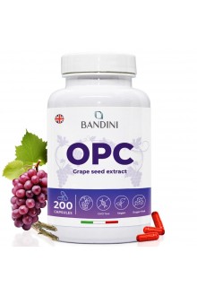 OPC екстракт от гроздови семки с Витамин C - 200 капсули | Bandini Pharma - Италия