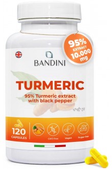 Куркума 700mg с пиперин - 120 капсули | Bandini Pharma - Италия