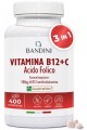 Витамин Б12 с фолиева киселина и витамин Ц - 400 таблетки | Bandini Pharma - Италия