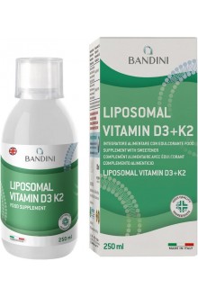 Липозомен витамин D3 + K2 - 250ml|Bandini Pharma - Италия