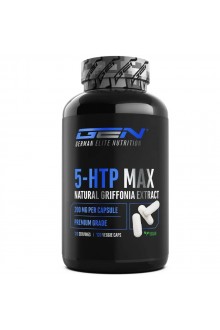 5-HTP - 200mg, 120 капсули, висококачествен екстракт от грифония | GEN German Elite Nutrition