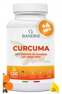 Куркума 700mg с пиперин - 120 капсули | Bandini Pharma - Италия