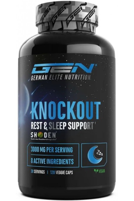 Нокаут - Подкрепа за сън и възстановяване, 120 капсули | GEN German Elite Nutrition