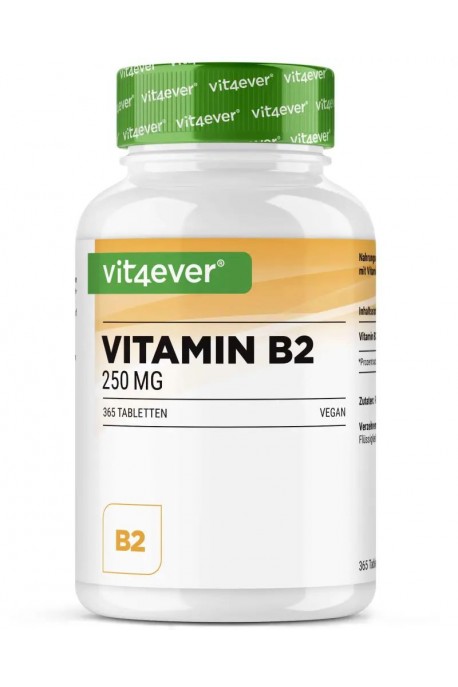 Витамин B2 - 250 мг - 365 таблетки | Vit4ever - Германия