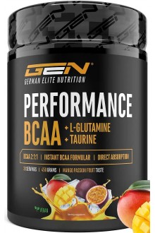 BCAA 2:1:1 прах - манго и маракуя, 450 г| German Elite Nutritin - Германия
