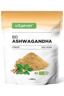 Био ашваганда на прах - 600gr | Vit4ever - Германия