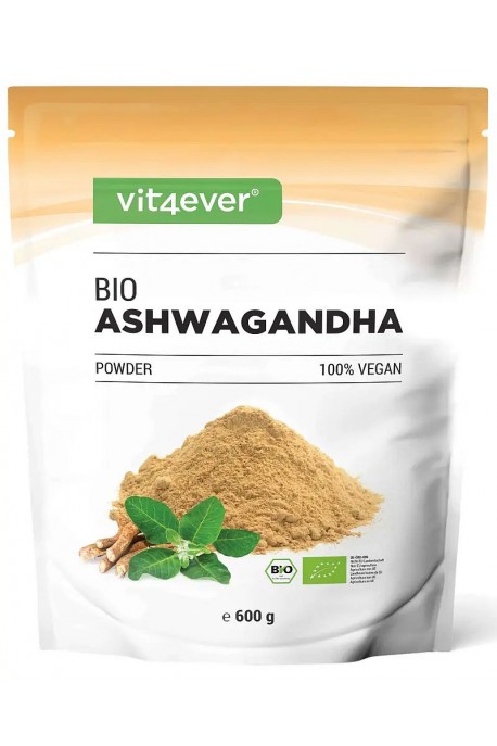 Био ашваганда на прах - 600gr | Vit4ever - Германия