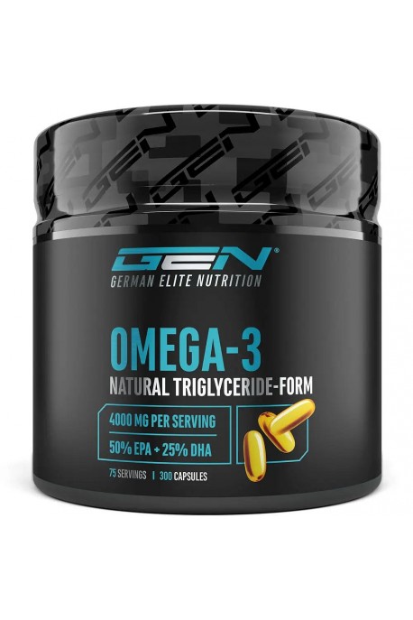 Омега-3 (EPA - 500mg, DHA - 250mg) - 300 капсули | German Elite Nutrition - Германия